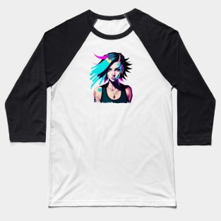 Punk Girl Baseball T-Shirt